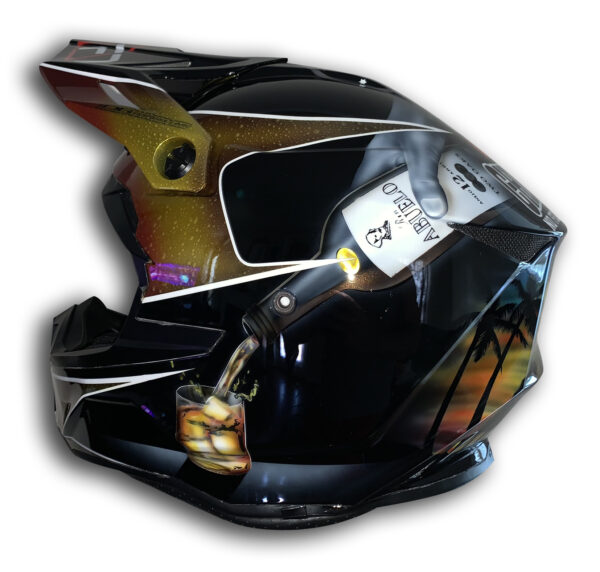Custom Helmet Painting -Panama Party - Image 2