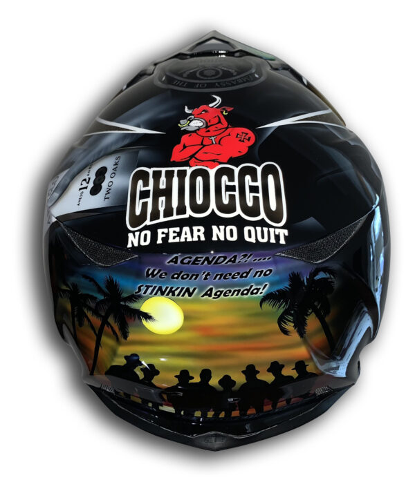 Custom Helmet Painting -Panama Party - Image 4