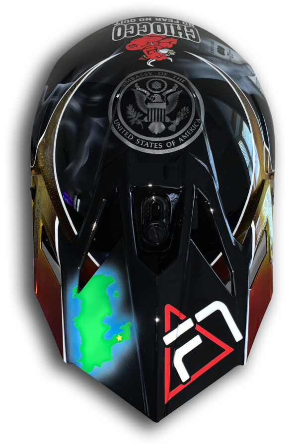 Custom Helmet Painting -Panama Party - Image 9