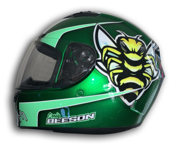 Wolf Custom Painted Helmet