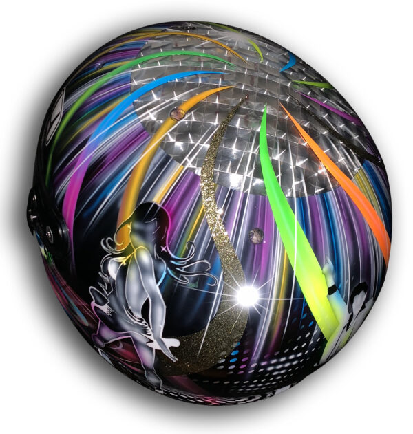 Santino Ferrucci Indy 500 -Disco Custom Painted Helmet - Image 10