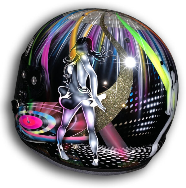 Santino Ferrucci Indy 500 -Disco Custom Painted Helmet - Image 7
