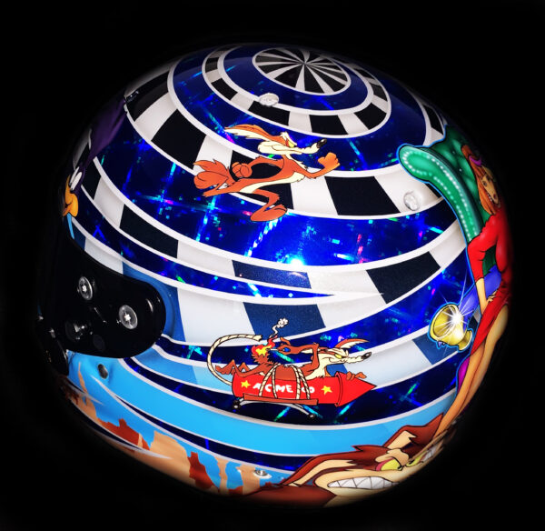 Santino Ferrucci Wile E Coyote -Custom Painted Helmet - Image 12