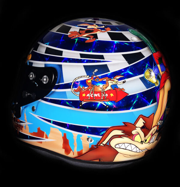 Santino Ferrucci Wile E Coyote -Custom Painted Helmet - Image 14