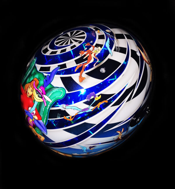 Santino Ferrucci Wile E Coyote -Custom Painted Helmet - Image 6