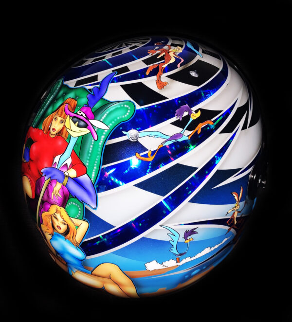 Santino Ferrucci Wile E Coyote -Custom Painted Helmet - Image 8