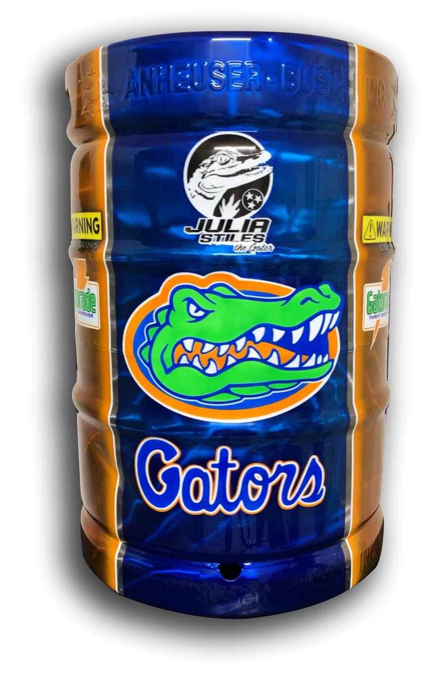Custom Florida Gators Beer Keg 1 Custom Florida Gators Beer Keg