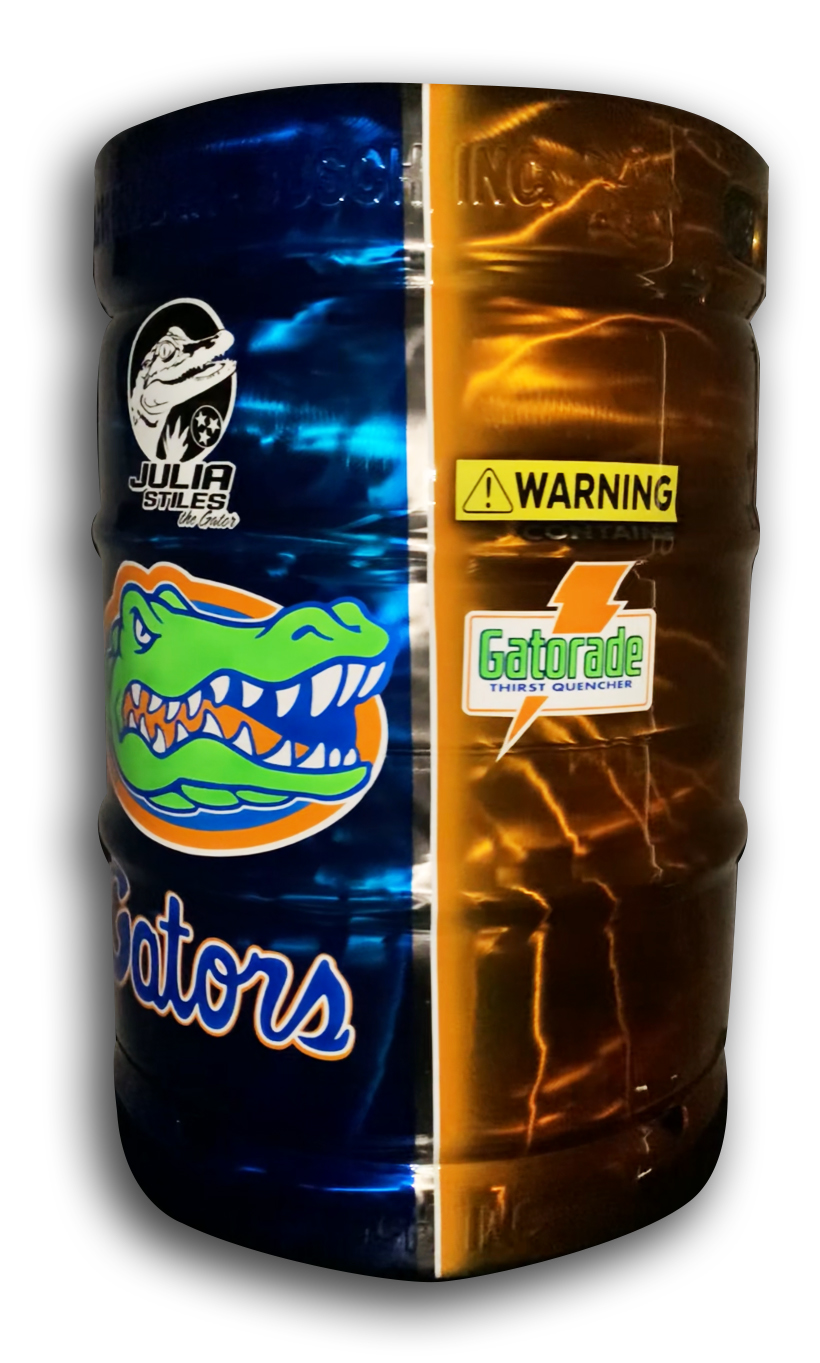 Custom Florida Gators Beer Keg 3 Custom Florida Gators Beer Keg - Image 3