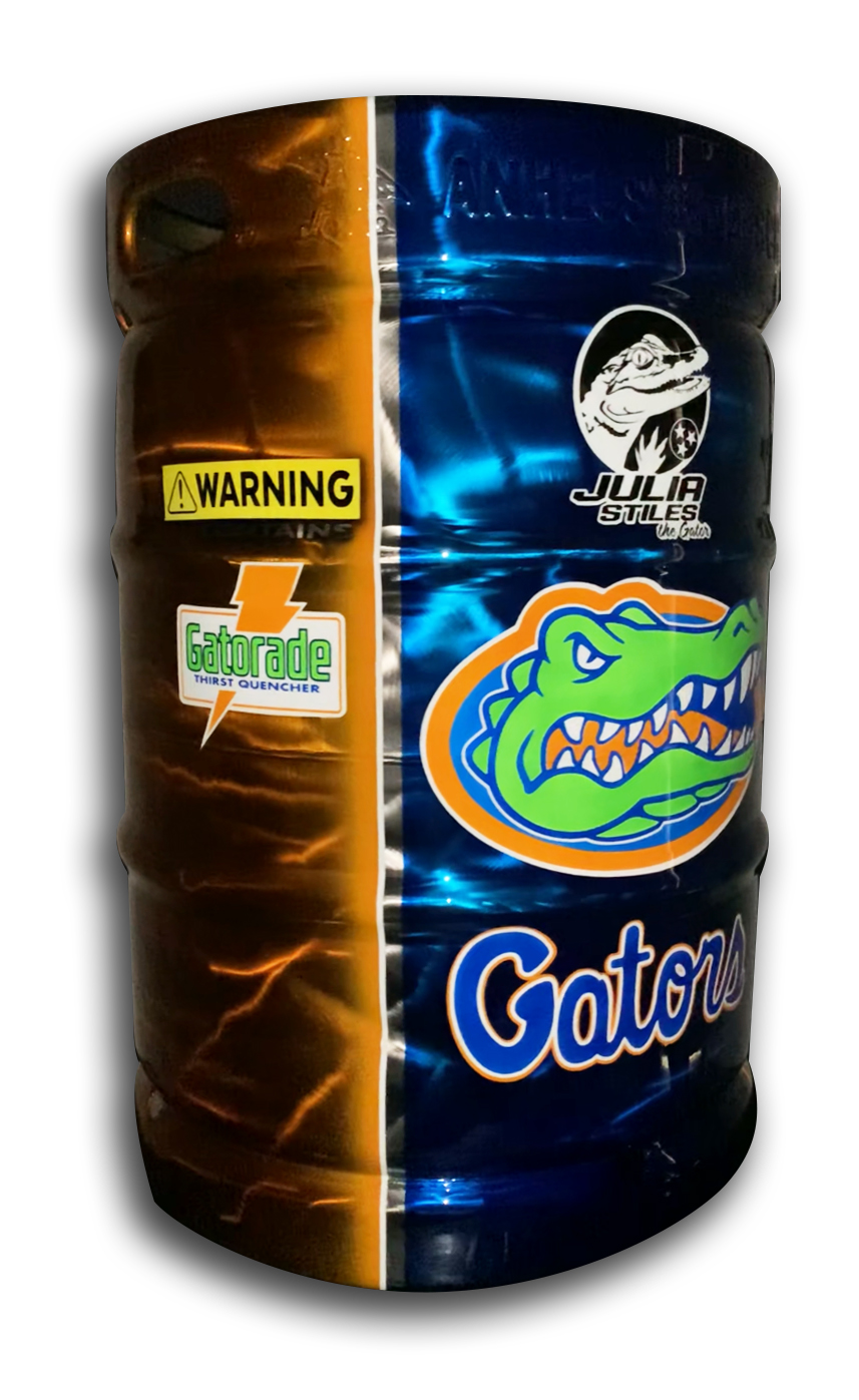 Custom Florida Gators Beer Keg 2 Custom Florida Gators Beer Keg - Image 2