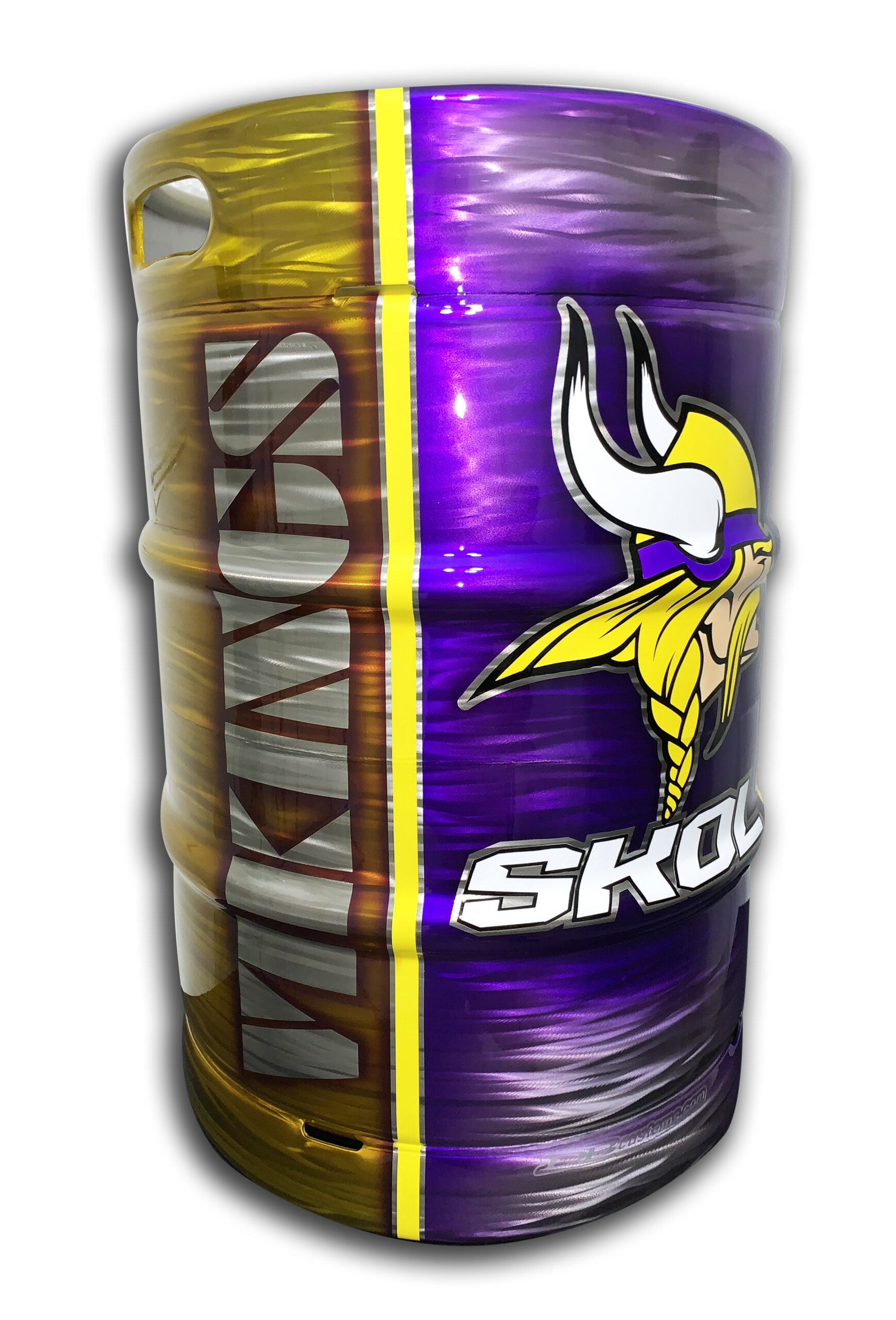 Minnesota Vikings Custom Beer Keg 4 Minnesota Vikings Custom Beer Keg - Image 4